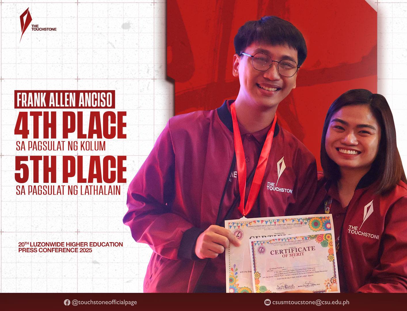 2 TS staff bag top 10 spots in LHEPC 2025.